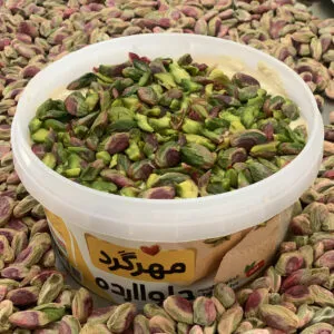 حلواارده 700 گرمی لوکس صادراتی (پر از مغز پسته)
